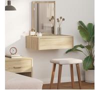 vidaXL Coiffeuse murale Chêne Sonoma 60 x 40 x 70 cm