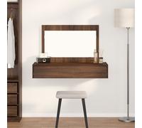Table De Maquillage Murale Vidaxl Chêne Brun 100x40x70 Cm Brun