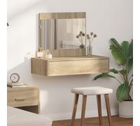 Table De Maquillage Murale Vidaxl Chêne Sonoma 83x40x70 Cm