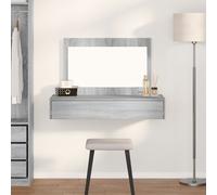 Table De Maquillage Murale Vidaxl Gris Sonoma 100x40x70 Cm Gris