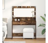 vidaXL Coiffeuse Chêne fumé 100 x 41 x 135 cm Bois composite