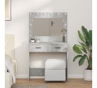 Coiffeuse avec tiroir avec stockage Bois d'ingénierie Table de Toilette vidaXL v