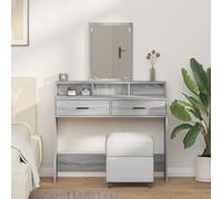 vidaXL Coiffeuse gris Sonoma 100 x 41 x 140 cm Bois composite