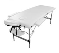 Vivezen - Table de Massage Pliante 2 Zones en Aluminium + Accessoires et Housse de Transport - Plusieurs Coloris