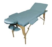 Vivezen - Table de Massage Pliante 3 Zones en Bois avec Panneau Reiki + Accessoires et Housse de Transport - Plusieurs Coloris