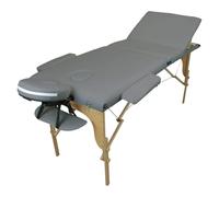 Vivezen - Table de Massage Pliante 3 Zones en Bois avec Panneau Reiki + Accessoires et Housse de Transport - Plusieurs Coloris