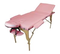 Vivezen – Table de massage pliante 3 zones en bois, panneau Reiki, housse – Plusieurs coloris