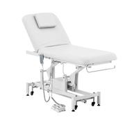 Table de massage - électrique - 2 moteurs - 150 W - 187 x 70 x 68 - 90 cm - 200 kg - Blanc | physa
