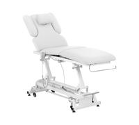 Physa Physa Nantes White_PH Table De Massage Professionnelle Électrique Lit De Massage Table De Soin Kiné 3 Moteurs Blanc 200 kg