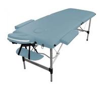 Vivezen - Table de Massage Pliante 2 Zones en Aluminium + Accessoires et Housse de Transport - Plusieurs Coloris