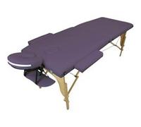 Vivezen - Table de Massage Pliante 2 Zones en Bois avec Panneau Reiki + Accessoires et Housse de Transport - Plusieurs Coloris