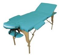 Vivezen - Table de Massage Pliante 3 Zones en Bois avec Panneau Reiki + Accessoires et Housse de Transport - Plusieurs Coloris