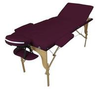 Table de massage pliante 3 zones en bois avec panneau Reiki + Accessoires et housse de transport - Prune Prune G