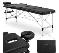 Table de massage pliante portable Bordeux Black jusqu'à 180 kg noir