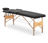 Physa Physa VANNES Black Table de Massage Pliante Extra Large (70 cm) Bois de hêtre/Noir Table Massage Pliante Table esthétique Pliante Table de Massage Pliante Professionnelle Table de Soin Pliante
