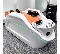 Table de massage pour shampoing, équipement professionnel de spa pour la | Lumière d'ambiance verte, massage corporel intelligent, équipement de recyclage de l'eau intégré