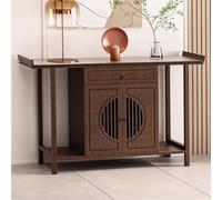 Table de méditation avec armoire de rangement et tiroir, support robuste pour la maison et le bureau, piédestal personnel pour prière et rituels