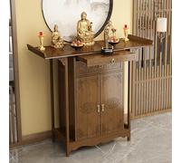 Table De Méditation avec Rangement, Table D'autel De Sanctuaire Chinois, Armoire D'autel De Bouddha, Sanctuaire Décoratif, pour Salon, Chambre À Coucher, Bureau(120cm/47.2in)