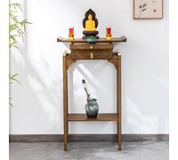 Table de méditation bouddhiste avec espace de rangement, meuble d'autel pour sanctuaire, meuble de niche Bouddha 100 cm, autel fumé chinois, véranda Ofrenda Décoration pour espaces sacrés