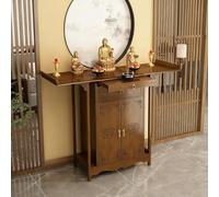 Table de Méditation d'autel,Table d'autel Bouddhiste,Support de Prière pour Sanctuaire Bouddhiste,avec Tiroir de Rangement,Convient aux Temples et aux Maisons(140x40x108cm)