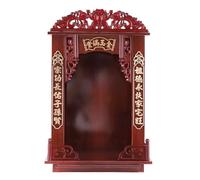 Table de Méditation en Bois avec Plateau Rétractable,étagère Murale Bouddhiste,Table D'offrande sur Piédestal,Armoire Chinoise Statue De Bouddha,Dieu De La Richesse,C,50×36×74cm