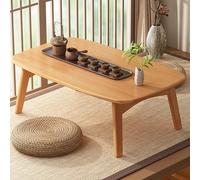 Table de méditation et de thé Japonaise, Table Basse Pliable au Sol, autel de Salle à Manger Portable et Pliable pour Salon, Chambre à Coucher (Beig)