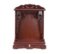 Table De Méditation sur L'autel De Bouddha en Bois, Étagère Bouddhiste pour La Maison, Cabinet D'affichage De La Statue De Guan Gong, Guanyin Et Pooja(B,78 * 59 * 40cm)