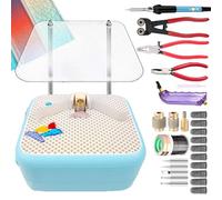 Table de meulage multifonctionnelle en verre et en céramique, la tête de meulage peut être ajustée librement La surface de travail de 22 x 27 cm permet de travailler sur le verre, la céramique