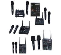 Table De Mixage 4 CANAUX USB BLUETOOTH TWS + 2 Micros-Micro-Main sans fil UHF 20Hz à 18KHz ±1dB