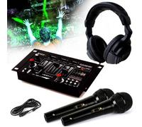 Table de mixage 4 voies - IBIZA SOUND - DJ21-USB-MKII - Port USB MP3 - 2 micros & casque inclus - Crossfader