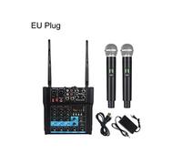 Table de Mixage Amplifiée Bluetooth 4 Canaux 130W Microphone VHF Y-41287-95127