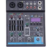 table de mixage audio 4 canaux Digital USB Bluetooth MP3 entrée ordinateur (noir) pour DJ Party
