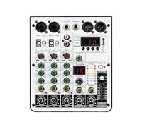 Table De Mixage Audio 4 Canaux, Table De Mixage DJ Avec Interface Audio USB, Fonction Bluetooth, 16 Effets Et Égaliseur 3 Bandes