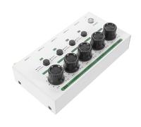 Table de Mixage Audio 4 Canaux USB Compacte Blanc | Mélange Multi-source Sortie Audio Claire, Finition Blanche Élégante, pour Guitare et Enregistrement sur Site