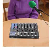 Table de Mixage Audio 7 Voies - Console de Mixage Professionnel DJ Studio - 7 Canaux dj mixer - DJ Console Amplificateur