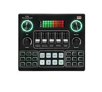 Table de mixage audio, Carte son V9 en direct, for PC, téléphone portable, mixeur HIFI, enregistrement, ensemble d'équipement de chant