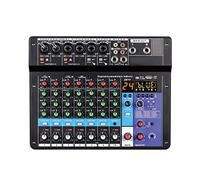 Table de mixage audio, Console de mixage Portable professionnelle 6 canaux Console de mixage sonore entrée d'ordinateur numéro de puissance 48v diffusion en direct A6