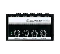 Table de mixage audio, Mélangeur de son professionnel, mélangeur ligne à 4 canaux, contrôle du Volume, Mini Au-dio for Instruments musique, claviers, basses, noir Pour le karaoké