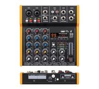 Table de mixage audio, Mélangeur multifonction portable, sortie 6,5 mm, effet 99DSP, entrée USB(R4)