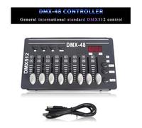 Table de mixage audio, Mini contrôleur LED Par lumière DJ Console de DMX-48 universelle norme internationale contrôle DMX512 Pour le karaoké(Battery DMX-192)