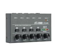 Table de mixage audio, Mini mixeur de son DX400/600/800 à très faible bruit 4/6/8 canaux, alimentation DC5V, opération facile Pour studio karaoké(DX400)