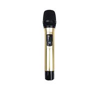 Table de mixage audio, Mixer audio à 4 canaux avec microphone sans fil for ordinateur DJ Karaoke Mixing Console Audio Interface Sound Carte Phantom Power(1pcs microphone)