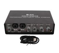 Table De Mixage Audio Professionnelle, Carte Son Numérique USB, Carte Son en Direct Et Interface Audio, Ordinateur Externe, Téléphone Portable
