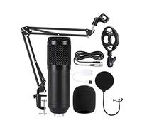 Table de mixage audio, Support de microphone du condenseur 3. 5 mm l'audio USB V8 Sound Carte Metal Shell Prise en charge l'ordinateur téléphone mobile direct(Black USB Converter)
