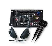 BM SONIC Table de mixage DJ BMS-21USB-BT 4 voies, PHONO/LINE, PHONO/USB, CD, casque et micros inclus