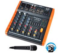 Table de mixage/console 4 canaux Extra compacte USB - Ibiza Sound MX401 + Micro Dj Koolstar MDJ01