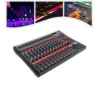 Table de mixage DJ 12 canaux avec écran LCD et Bluetooth - Multi-effets - Table de mixage audio avec effets