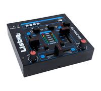 Table de mixage DJ 2 canaux USB / MP3 crossfading talkover MX-200USB avec microphone