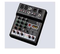 Table de mixage DJ 4 canaux avec interface USB, fonction Bluetooth, 99 effets DSP et 3 bandes,Clarté sonore exceptionnelle