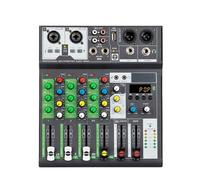 Table de mixage DJ, Console De Mixa Sonore A4, USB, Ordinateur D'enregistrement, Alimentation Fantôme 48V, Effet De Répétition De Retard, 4 Canaux, Mélanur Audio USB